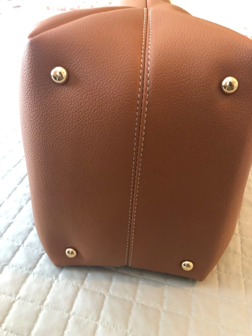 NWOT Cognac Tote Bag — Never Carried